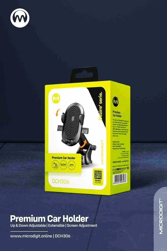Microdigit DCH306 Car Holder - Black