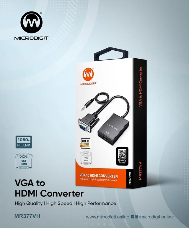 Microdigit MR377VH VGA to HDMI Converter