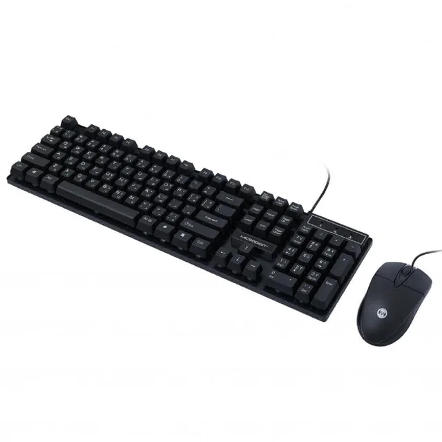 Microdigit MD304K Wired Keyboard & Mouse Combo - Black