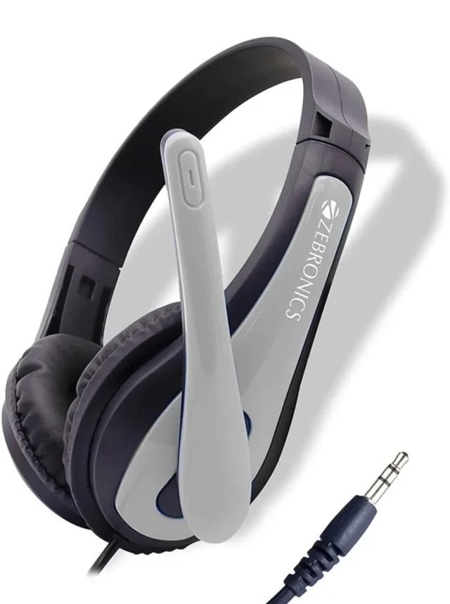 Zebronics ZEB BOLT Wired Headphone - Gray
