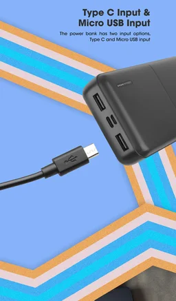 Zebronics ZEB MB20000 R3 20000 mAh Power Bank - Black