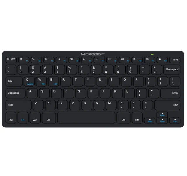 Microdigit MD319BK Mini 5.0 Bluetooth Wireless Keyboard - Black