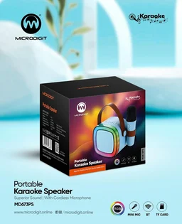 Microdigit MD673PS Portable Karaoke Wireless Speaker