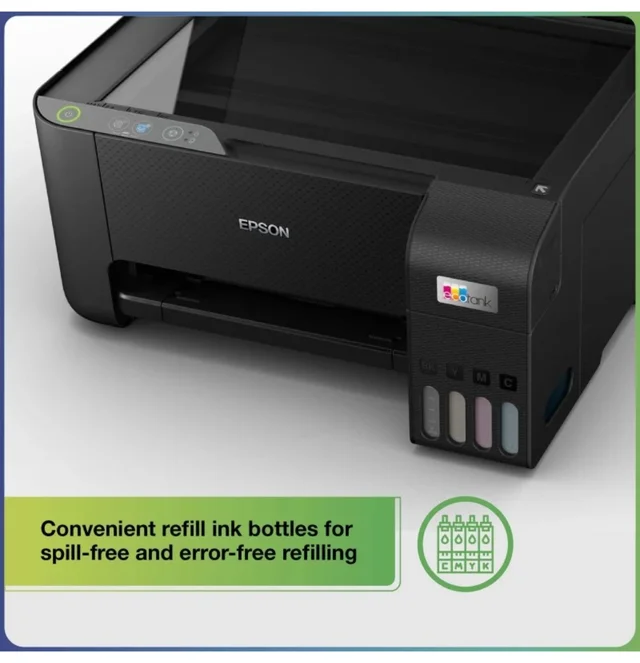 Epson EcoTank L3210 A4 All-in-One Ink Tank Printer - Black