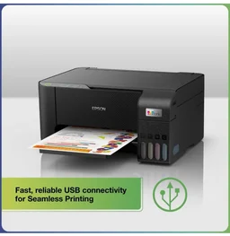 Epson EcoTank L3210 A4 All-in-One Ink Tank Printer - Black