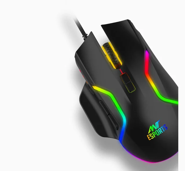 Ant Esports GM340 Wired Optical Gaming Mouse - Black