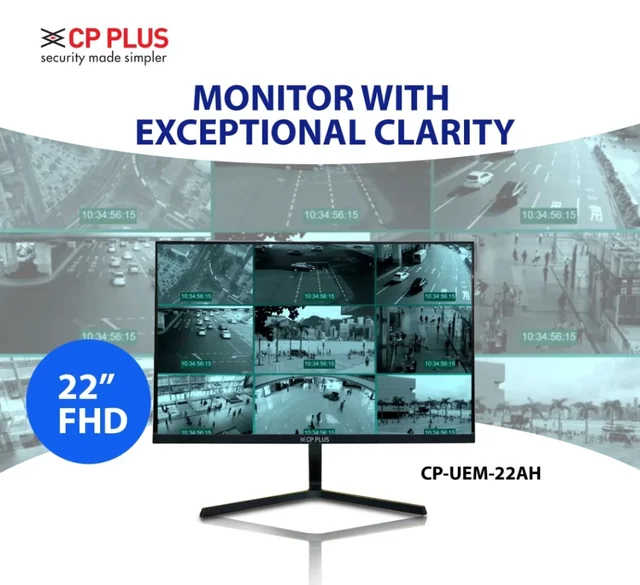 CP PLUS CP-UEM-22AH 22-Inch 1920×1080P FHD LED Monitor - Black