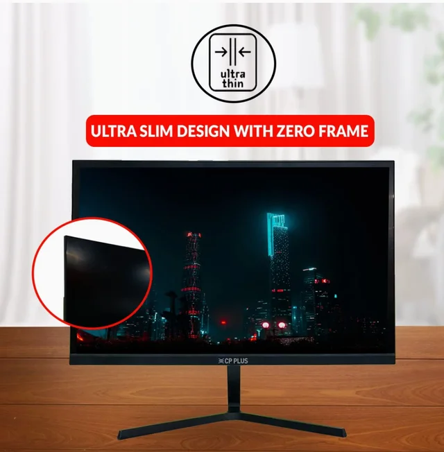 CP PLUS CP-UEM-22AH 22-Inch 1920×1080P FHD LED Monitor - Black