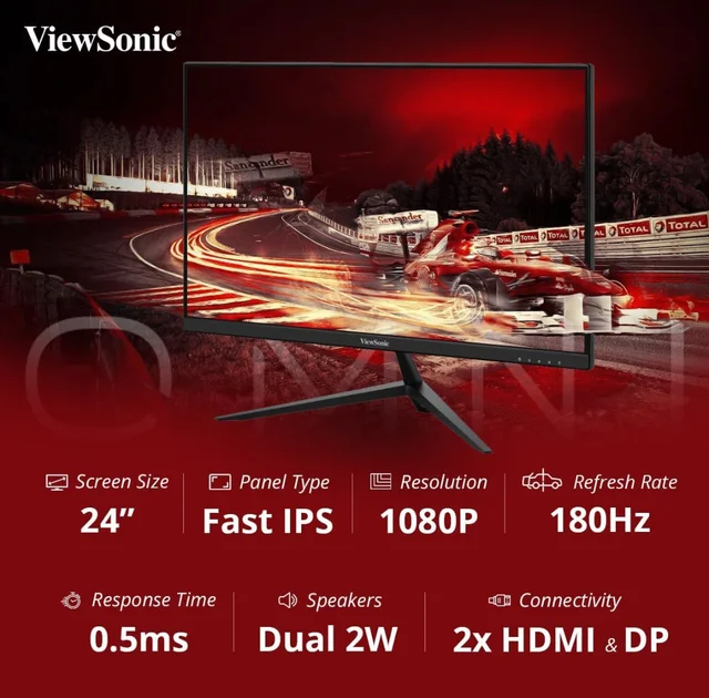Viewsonic ViewSonic VX2428J Omni 24 Inch FHD IPS Gaming Monitor - Black