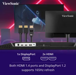 Viewsonic ViewSonic VX2479-HD-PRO Omni 24 Inch FHD IPS Gaming Monitor - Black