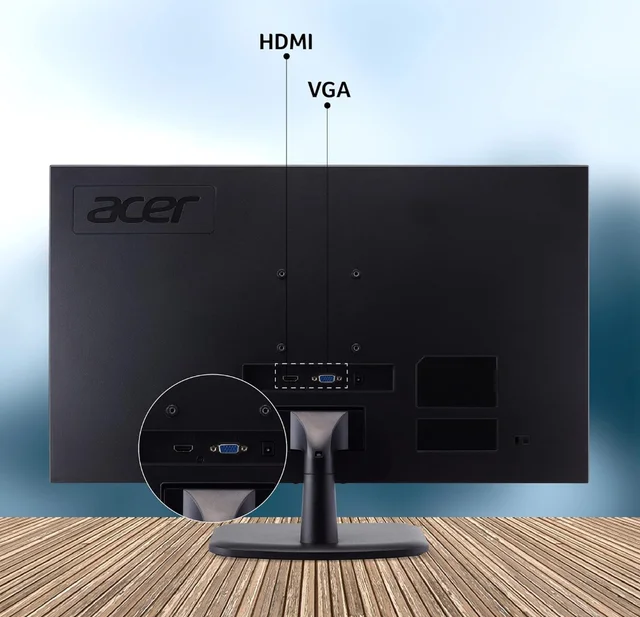 Acer EK220Q 21.5 Inch (54.61 Cm) Full HD VA Panel LCD Monitor - Black