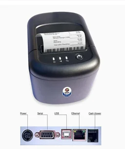 Wepsol WEP TH 400 Lite Thermal Receipt Printer - Black