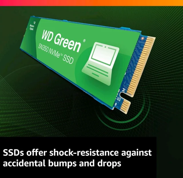 Western Digital SSD WD SN350 500gb Green Pcie Gen3 Nvme