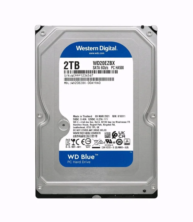 Western Digital Hard Disk WD 2TB Blue SATA