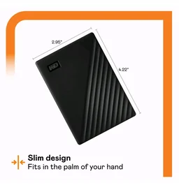Western Digital Hard Disk WD 2TB External Passport - Black