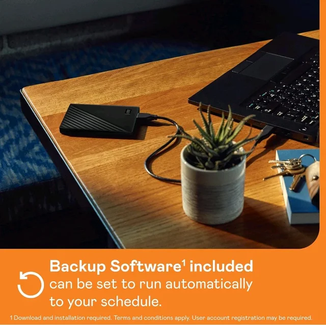 Western Digital Hard Disk WD 2TB External Passport - Black