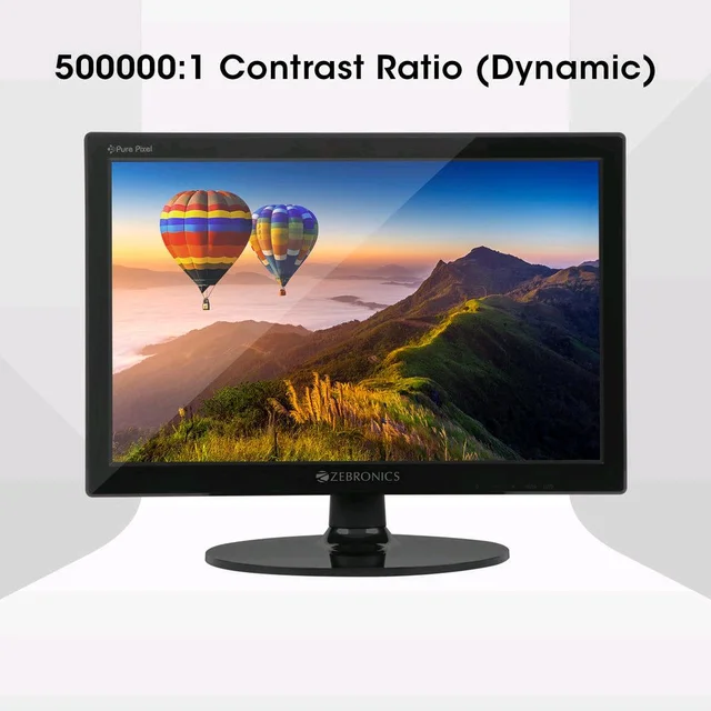 ZEBRONICS Zebster ZEB-V16HD 15.4" HD 1280 x 800 Pixels LED Monitor - Black
