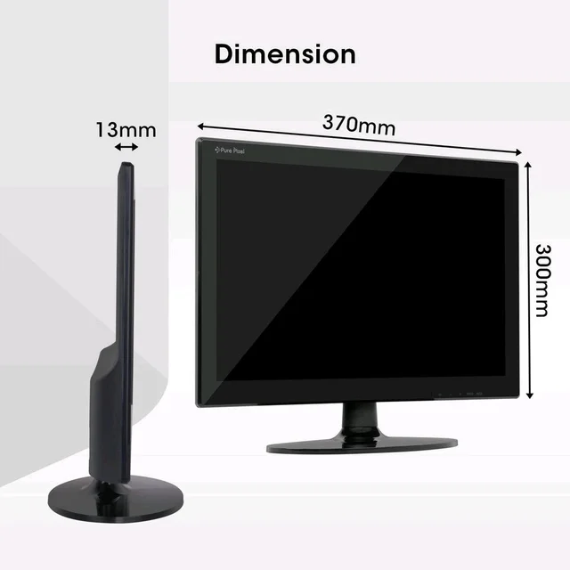 ZEBRONICS Zebster ZEB-V16HD 15.4" HD 1280 x 800 Pixels LED Monitor - Black