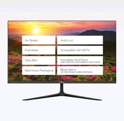 Fingers FINGERS The Big Picture LED 21.45 (51.48cm) FHD Ultra-Slim & Frameless Monitor - Black