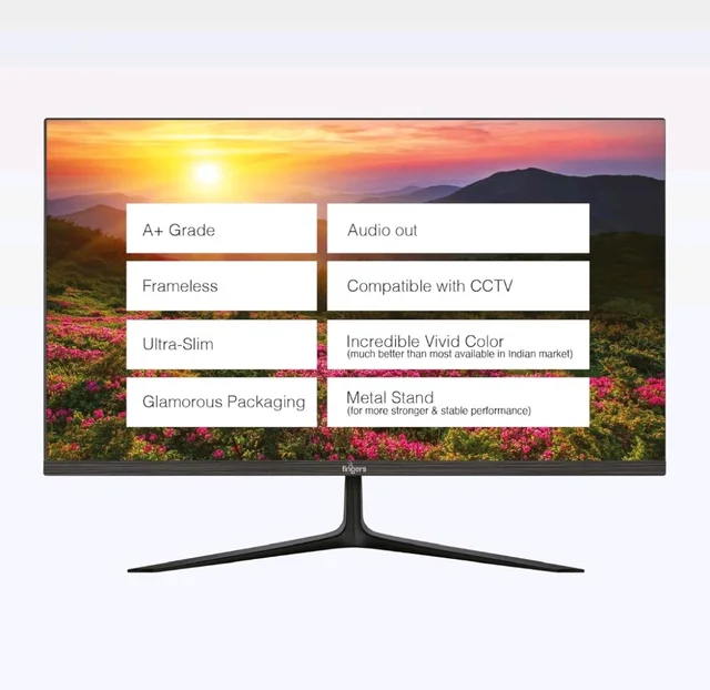 Fingers FINGERS The Big Picture LED 21.45 (51.48cm) FHD Ultra-Slim & Frameless Monitor - Black