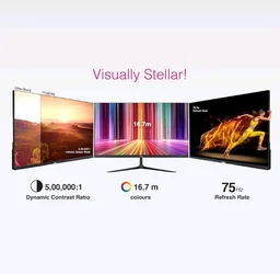 Fingers FINGERS The Big Picture LED 21.45 (51.48cm) FHD Ultra-Slim & Frameless Monitor - Black