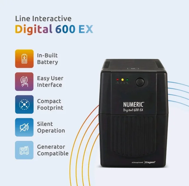 NUMERIC UPS Numeric Digital 600 EX 600VA - Black