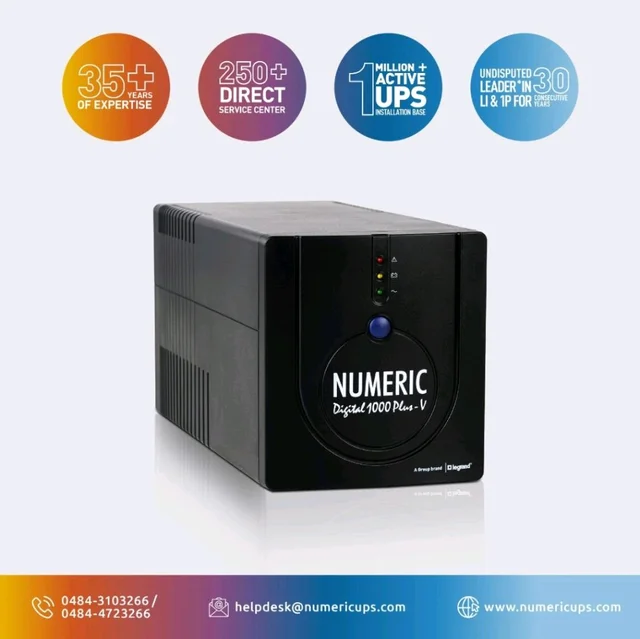 NUMERIC UPS Numeric Digital 1000 Plus V 1000VA - Black