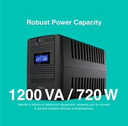 Fingers UPS FINGERS FR-1250LCD 1.2KV - Black