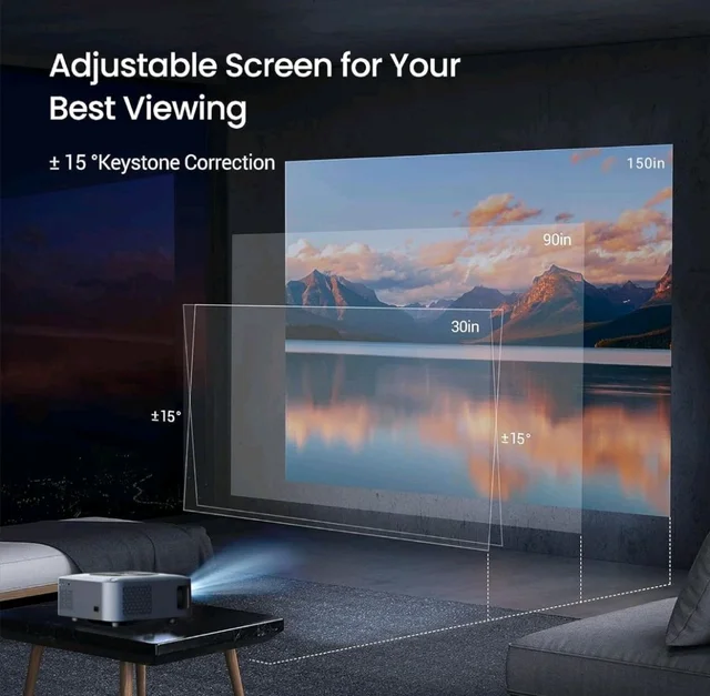 Ant Esports View 611 LED 1080P Native & 4K Multimedia Projector - Black