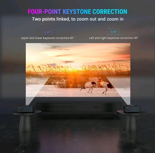Ant Esports View 611 LED 1080P Native & 4K Multimedia Projector - Black