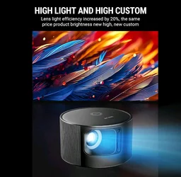 Ant Esports View 811 LED Auto-Focus 1080P Native & 4K Multimedia Projector - Black