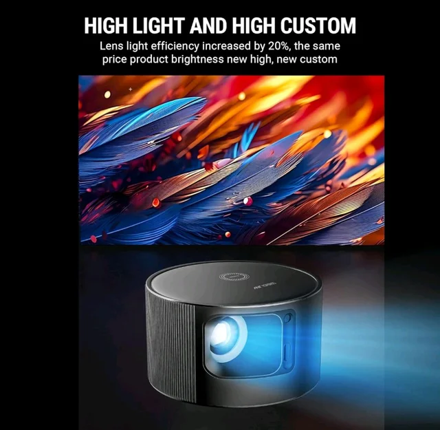 Ant Esports View 811 LED Auto-Focus 1080P Native & 4K Multimedia Projector - Black