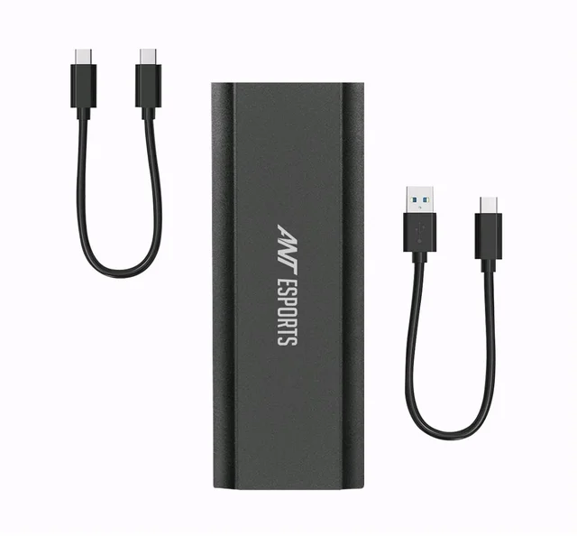 Ant Esports AENE201 M.2 NGFF & NVMe SSD Enclosure USB 3.1 - Black