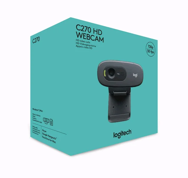 LOGITECH Logitech C270 Digital HD 720P Webcam - Black