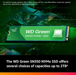 Western Digital SSD WD SN350 250gb Green Pcie Gen3 Nvme