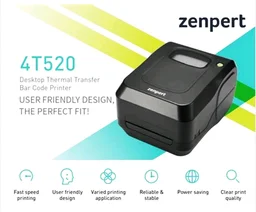 TVSE ZENPERT 4T520 Thermal Transfer & Direct Thermal Printer - Black