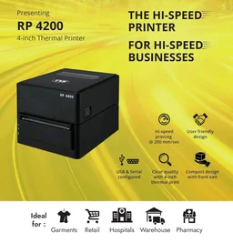 TVS ELECTRONICS RP 4200 Thermal Receipt Printer - Black