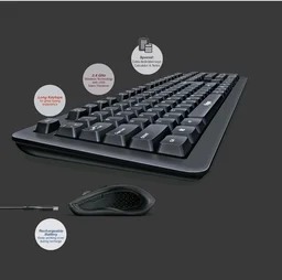 Fingers FINGERS Duo-Recharge Wireless Deskset Mouse + Keyboard Combo - Black