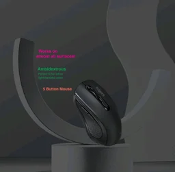 Fingers FINGERS Duo-Recharge Wireless Deskset Mouse + Keyboard Combo - Black