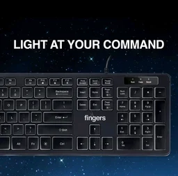 Fingers FINGERS Magnifico Moonlit Wired USB Keyboard