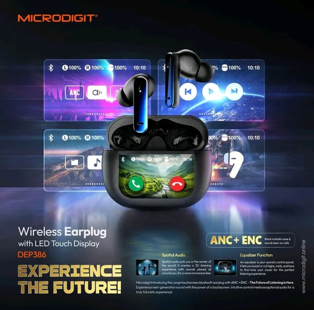 MICRODIGIT Microdigit DEP386 Wireless Earplug TWS