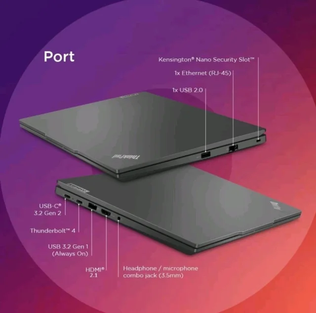 LENOVO Lenovo Thinkpad E14 G5 Intel Core i5 13th Gen 1335U (16GB/512GB SSD/Windows 11 Pro/1 GB Graphics) 14 " Business Laptop - Black