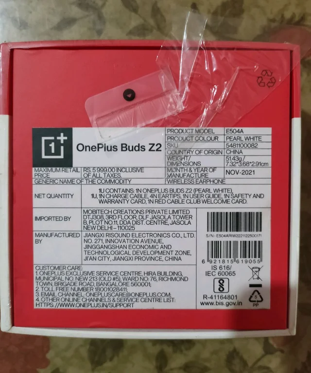 ONEPLUS Oneplus Buds Z2 TWS - White