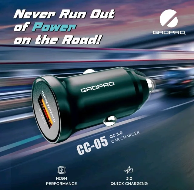 Gadpro CC05 18W QC Type-C Car Charger 