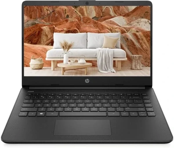 HP Athlon Dual Core 3050OU - (8 GB/256 GBSSD/Windows 11 Home) 14s-Fq0568AU Thinand Light Laptop (14 Inch, Jet Black, 1.41 Kg,With MS Office)