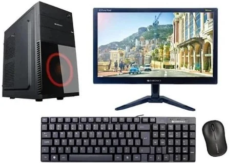 Assembled Pro Core 2 Duo (4 GB DDR2/500GB/Windows 10 Home/18.5 Inch Screen/BRIGHT-C2D-4-500) (Multicolor)