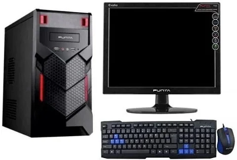 Assembled Intel Pentium Dual Core (2 GBDDR2/320 GB/Free DOS/512 MB/15.6 InchScreen/15.6NEW WIFI) (Black)