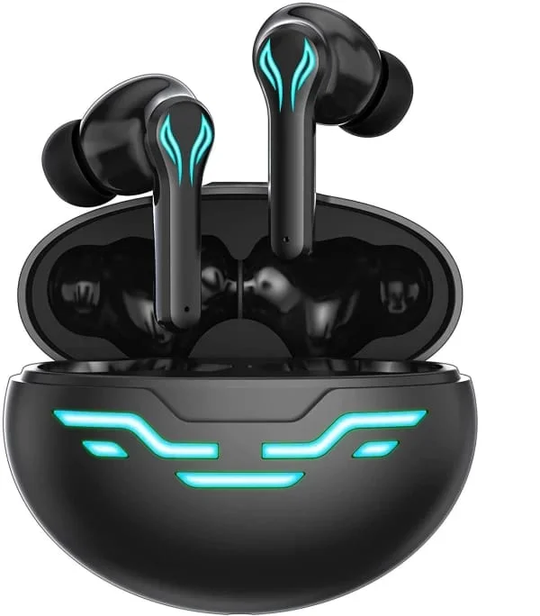 FUR JADEN AirJams GameX Bluetooth 5.2 GamingHeadphone Wireless Earbuds Bluetooth Headset(Black, True Wireless)