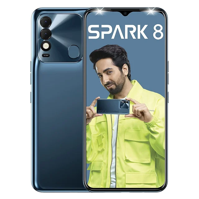 Tecno Spark 8T (Atlantic Blue, 64 GB) (4 GB RAM)