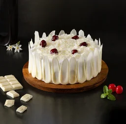Delicious White Forest Cake - Half Kg, Eggless